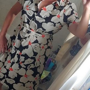 Modcloth cotton shirt dress L